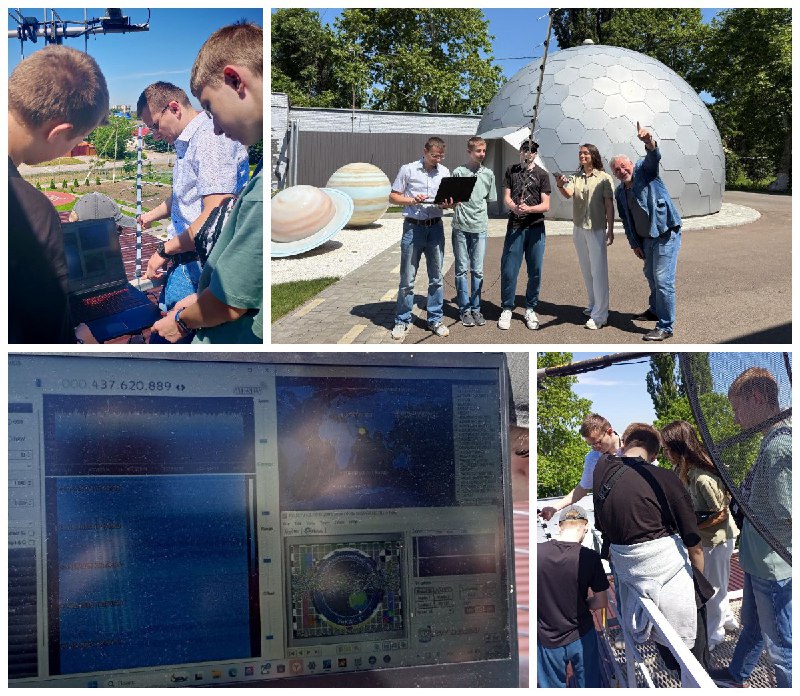 23 мая прошла тестовая локальная передача изображений по протоколу SSTV с кубсата «УМКА-1» RS40S организованная участниками проекта «Школьный космический телескоп» из г. Славянск-на-Кубани. В рамках обмена опытом руководитель станции ЦМИТ г. Краснодар Артем Соболев с учениками, посетили ЦДО КОСМОПАРК г. Славянск-на-Кубани и совместно с оператором «УМКА-1» Анной Кудрявцевой и зам директора МАУ ЦДО по науке и инновациям Сергеем Неделько, настроили и проверили оборудование для приема сигналов со спутника. Все прошло успешно, оборудование настроено и готово к приему детских рисунков, запланированной трансляции ко Дню защиты детей. Передача детских рисунков запланирована на 31 мая — 1 июня. О времени проведения передачи будет сообщено дополнительно.МКА UMKA-1 RS40S был создан в школе 29 им. П.И. Забродина г. Подольск в рамках проекта 🚀Space-π. Выведен на орбиту 27 июня 2023 года, с космодрома Восточный.