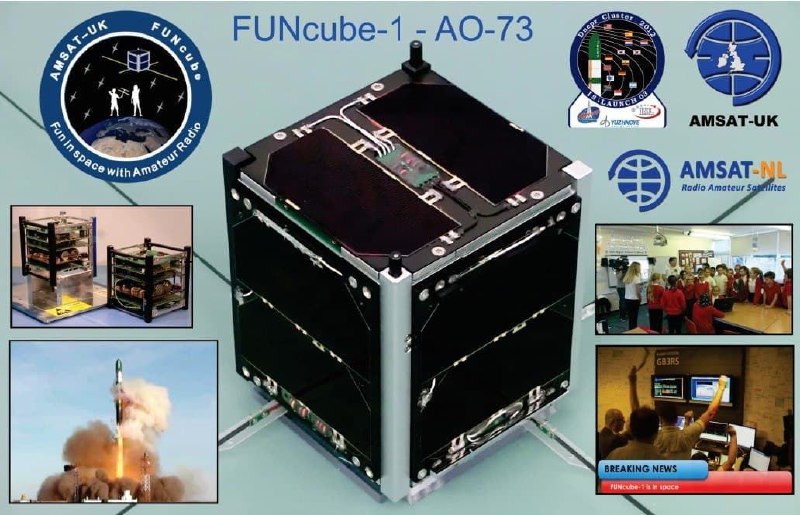 На спутнике AO-73 (Funcube-1) активирован транспондер. Частоты