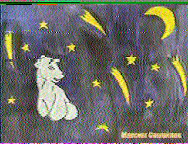 Наши рисунки передали из космоса!😍Максим Самойлов, 6 лет, пока еще не учится в школе! Он нарисовал Луну и звезды! Недавно мы с ним наблюдали месяц в бинокль, и ему очень понравилось. 