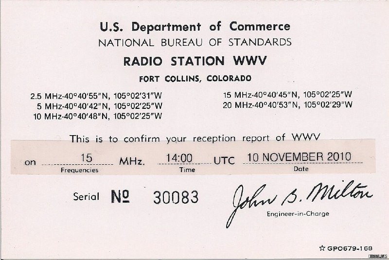 станция WWV Fort Collins Coloradoстанция WWV Fort Collins Colorado